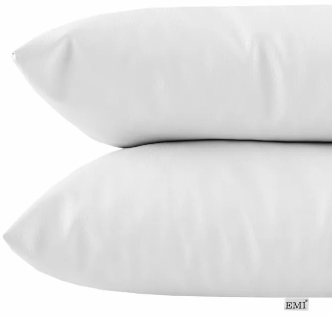 Vankúš biely ekokoža EMI, Vankúš 40x40 cm
