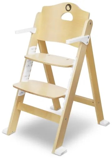 Lionelo - Detská jedálenská stolička 3v1 FLORIS Biela prírodná