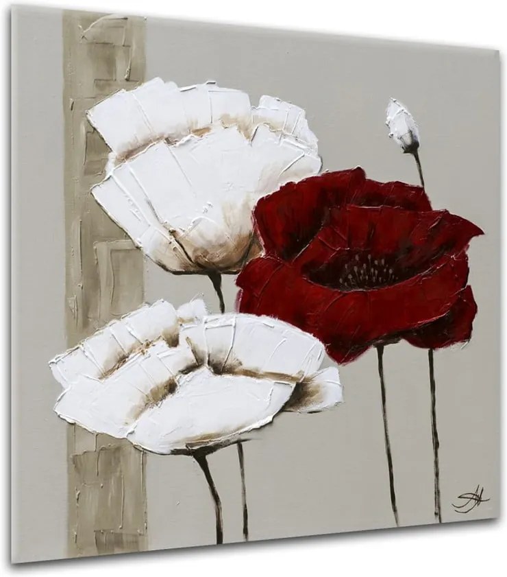 Obraz Styler Glasspik Flower A, 20 × 20 cm