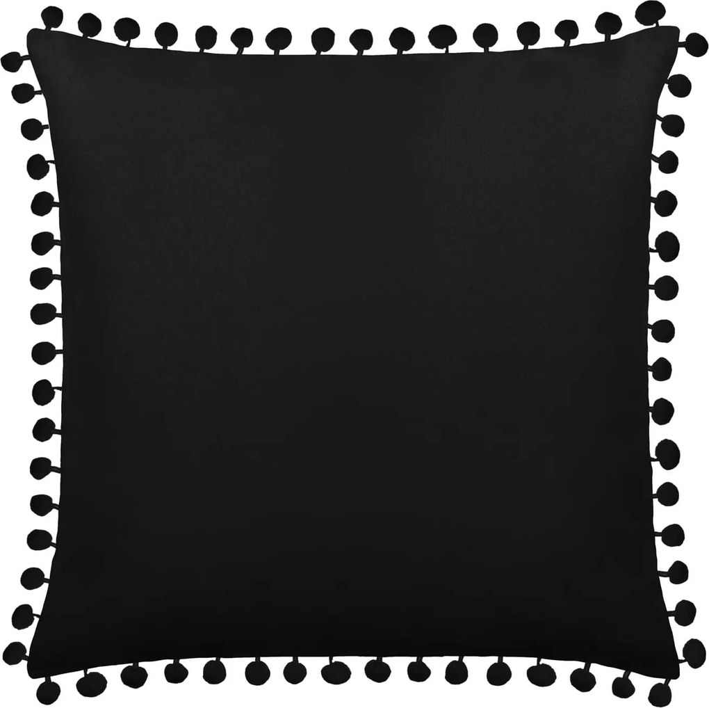 Obliečka na vankúš FLUFFY čierna 45x45 cm