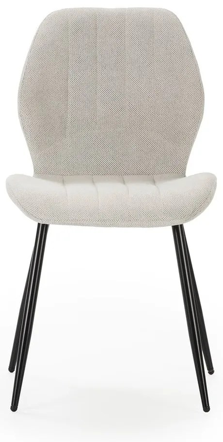 Krémové jedálenské stoličky v súprave 4 ks Milu – Marckeric