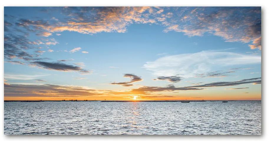 Foto obraz sklo tvrdené Súmrak nad morom cz-osh-120x60-f-114443806