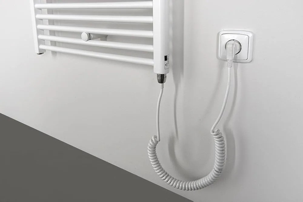 Aqualine Aqualine, DIRECT-E elektrické vykurovacie teleso, rovné, 450x960 mm, 300W, biela, ILE94T