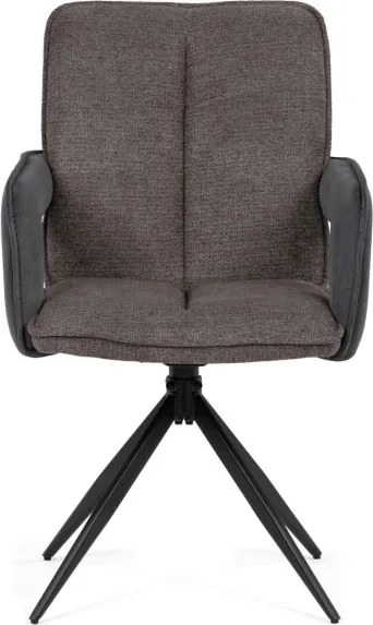 Jedálenská stolička otočná 180° DCH-F1146 GREY2 sivá