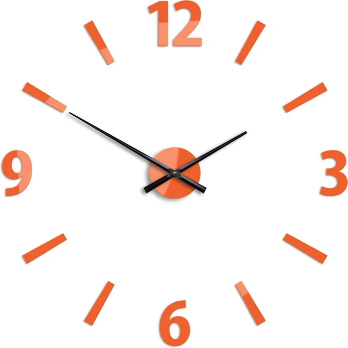 Moderné nástenné hodiny KLAUS ORANGE HMCNH061-orange