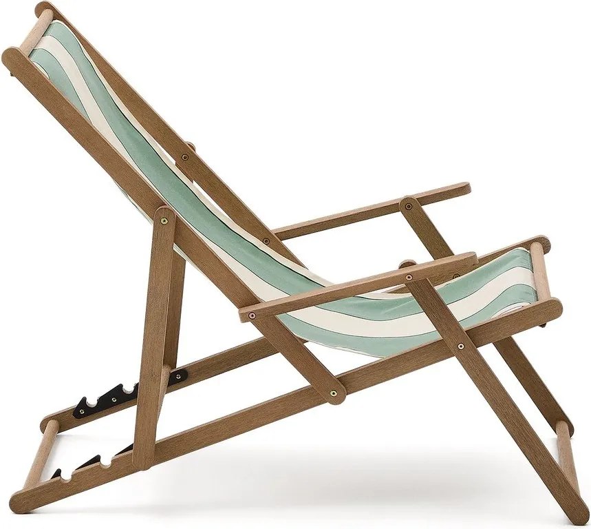 Zelené drevené záhradné ležadlo Vilara – Kave Home