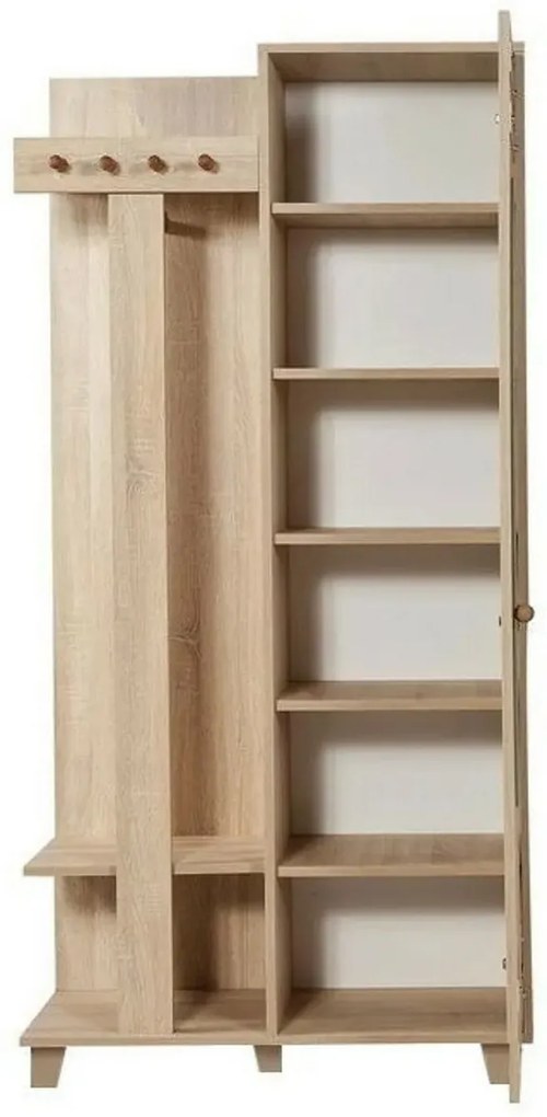 Vešiak so skriňou Garmanto Tree Sonoma Oakskriňou