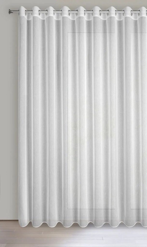 ZÁCLONA NA KRÚŽKOCH SONIA 300 CM X 250 CM BIELA