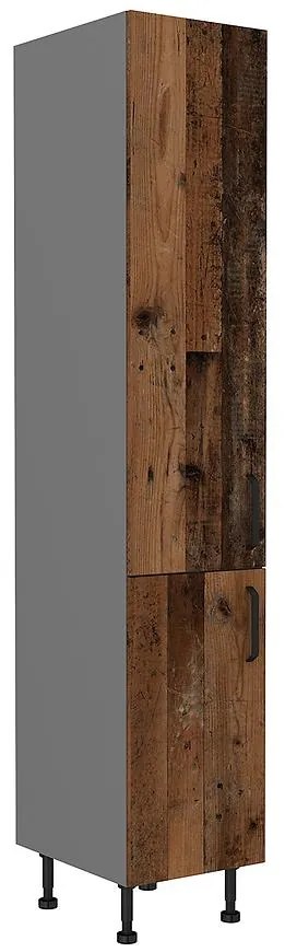 Kuchynská skrinka TESSA oldstyle/antracitová 40dk-215 2f