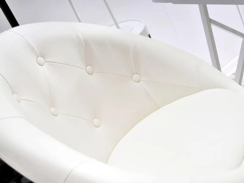 Kreslo Lush 3 (biela + zlatá). Akcia -24%. Vlastná spoľahlivá doprava až k Vám domov. 1110203