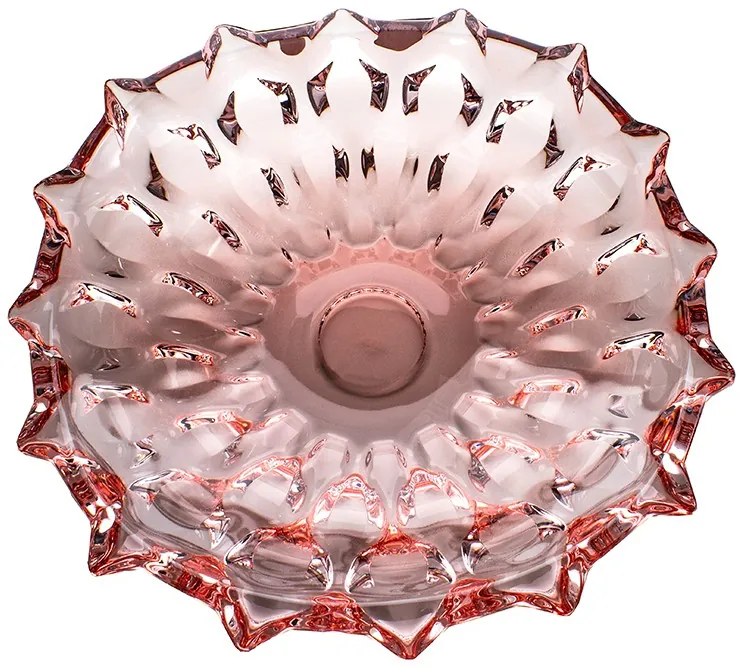 KRIŠTÁĽOVÁ MISKA BOHEMIA SAMBA PINK 350MM