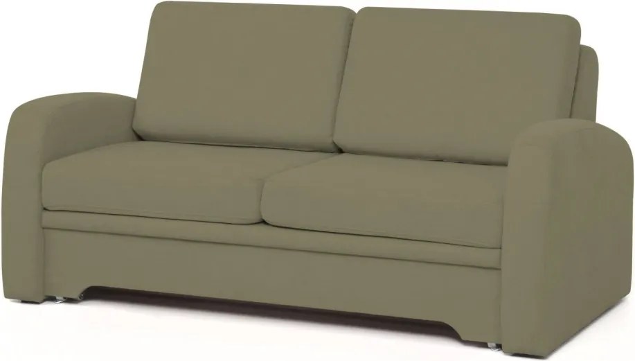 Pohovka s rozkladom Impuls, svetlo olivovo-zelená látka