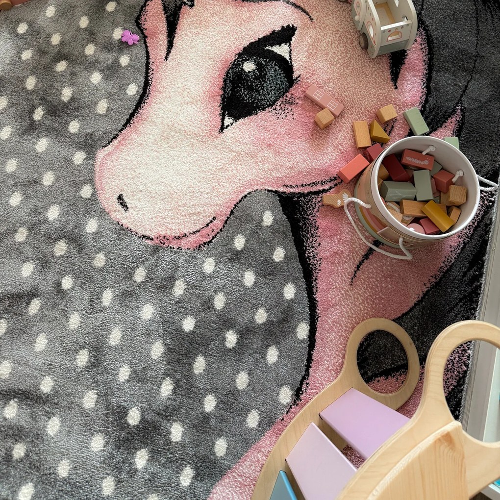 Ayyildiz, DOPREDAJ: 160x230 cm Dětský kusový koberec Kids 590 pink, 160x230, ružová, detská izba