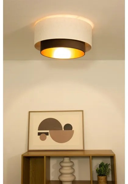 Stropné svietidlo NATIA 1xE27/60W/230V biela/hnedá