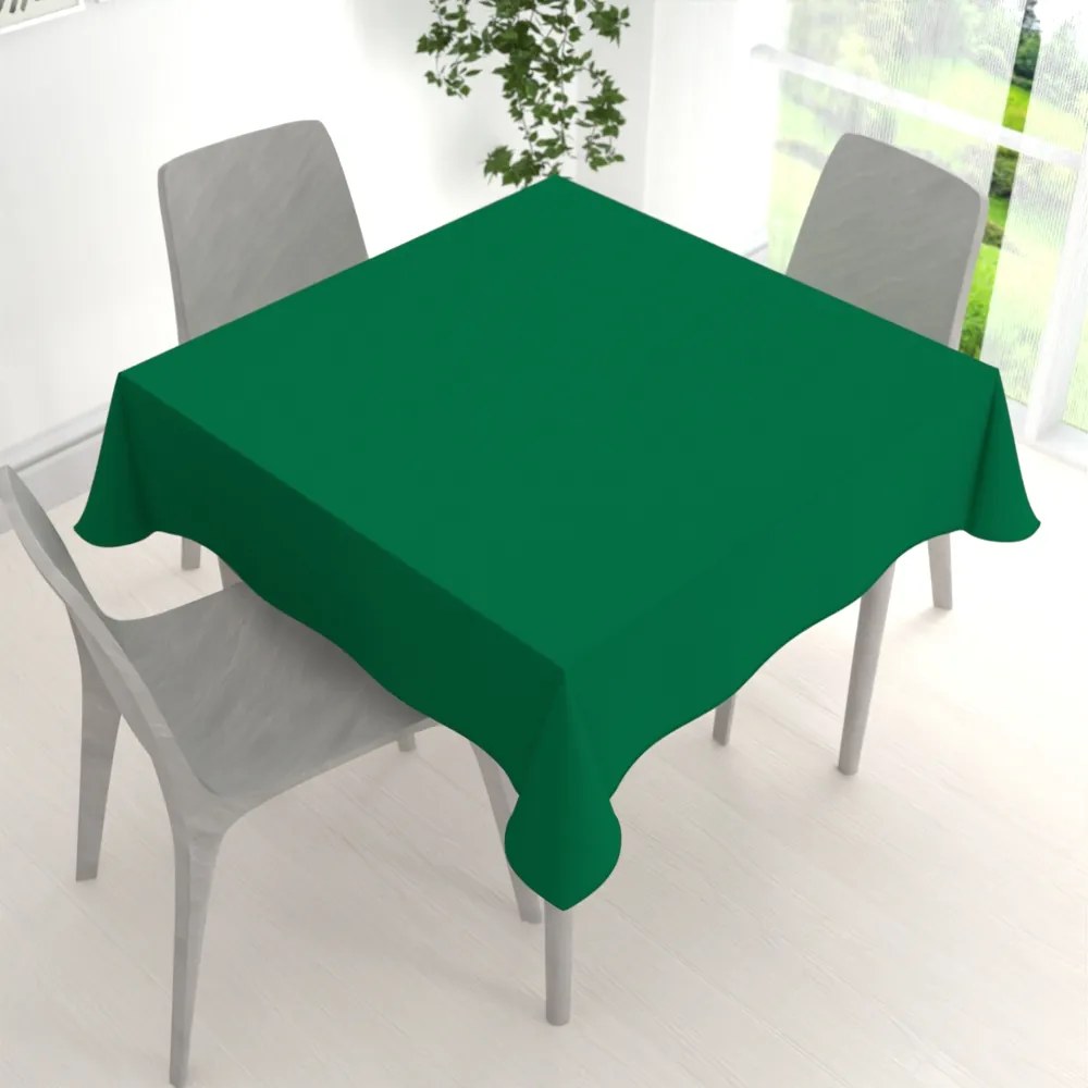 Biante Dekoračný štvorcový obrus Rongo RG-056 Zelený 70x70 cm
