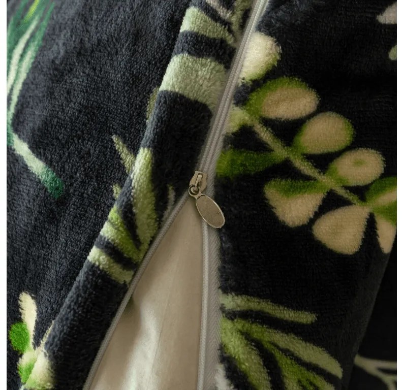 Obliečky mikroplyš ZELNOIR čierne Rozmer obliečky: 70 x 90 cm | 140 x 220 cm