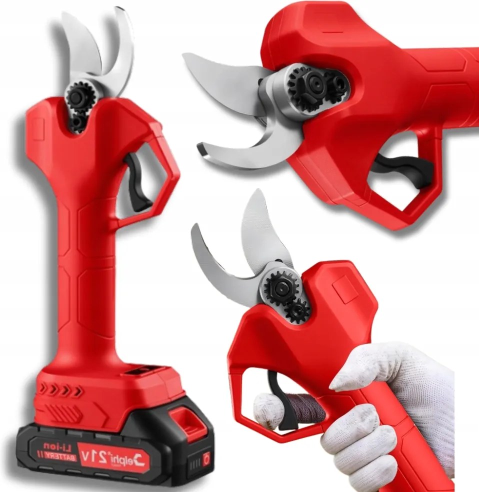záhradné akumulátorové nožnice Elektrické Nožnice na rezanie konárov 2x batéria Set