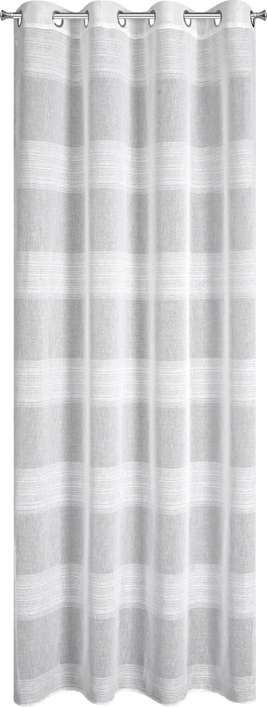 ZÁVES NA KRÚŽKOCH MARGARET 140X250 CM BIELA