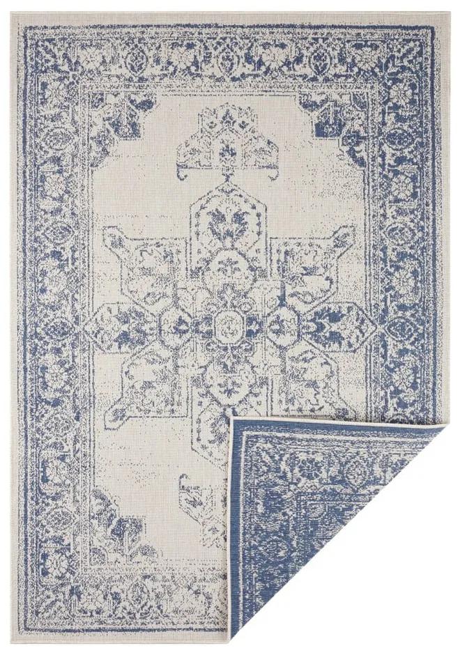 Modro-krémový vonkajší koberec Bougari Borbon, 160 x 230 cm