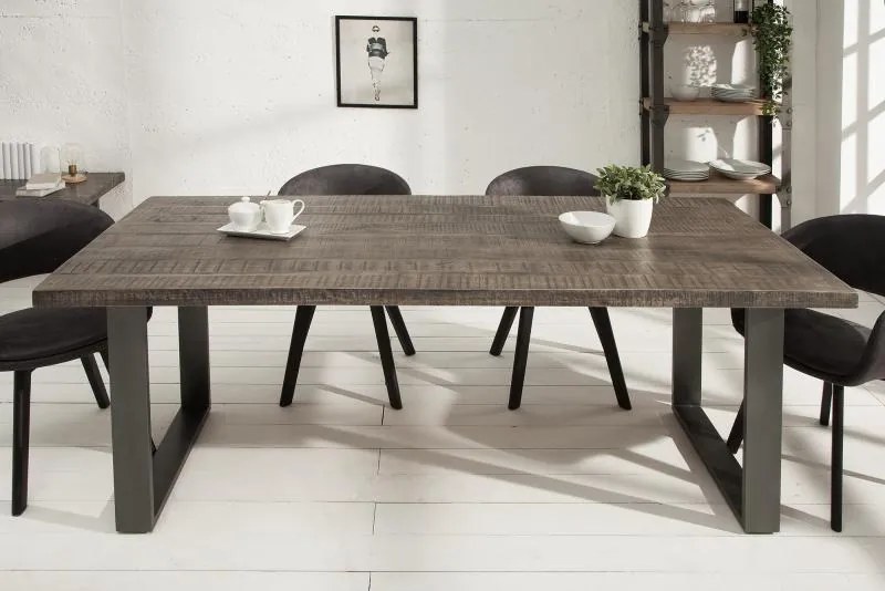 Jedálenský stôl Iron Craft 160cm šedé Mango