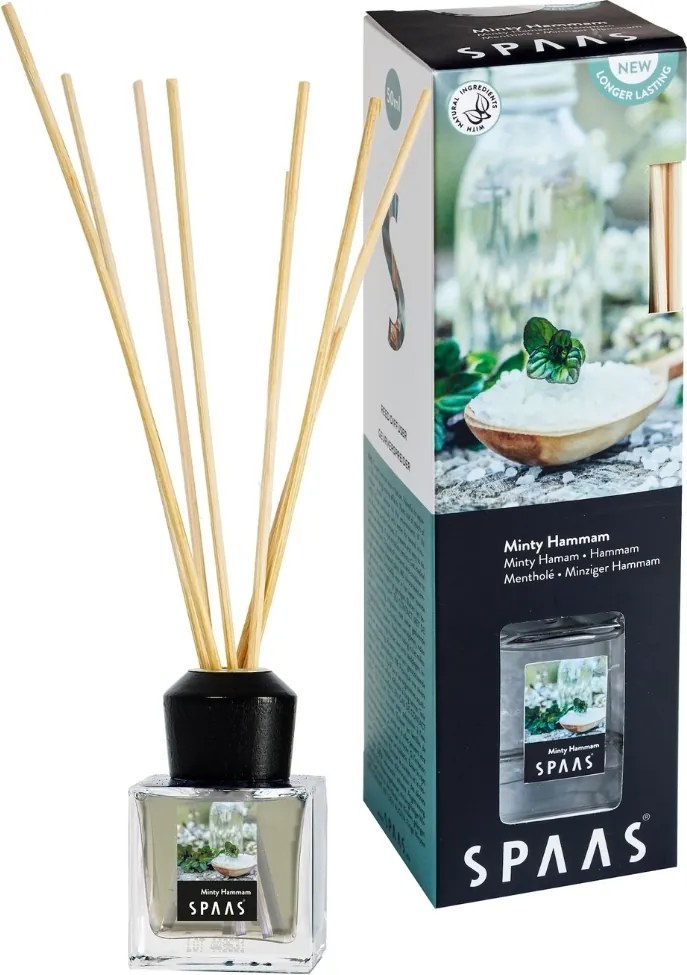 Tyčinkový aroma difuzér MINTY HAMMAM 50 ml