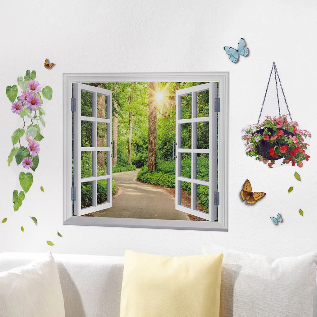 Die moderne Hausfrau Samolepící obraz Letní pozdrav, 16 dílná sada