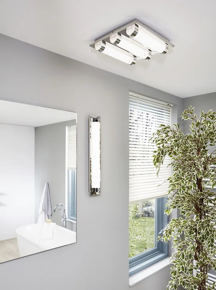 EGLO Moderné LED svietidlo do kúpeľne TOLORICO, 7W, denná biela, 35x35cm, hranaté