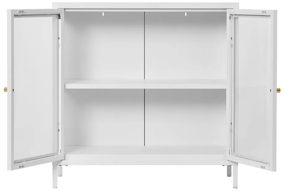 Biela kovová vitrína 80x80 cm Dalby – House Nordic