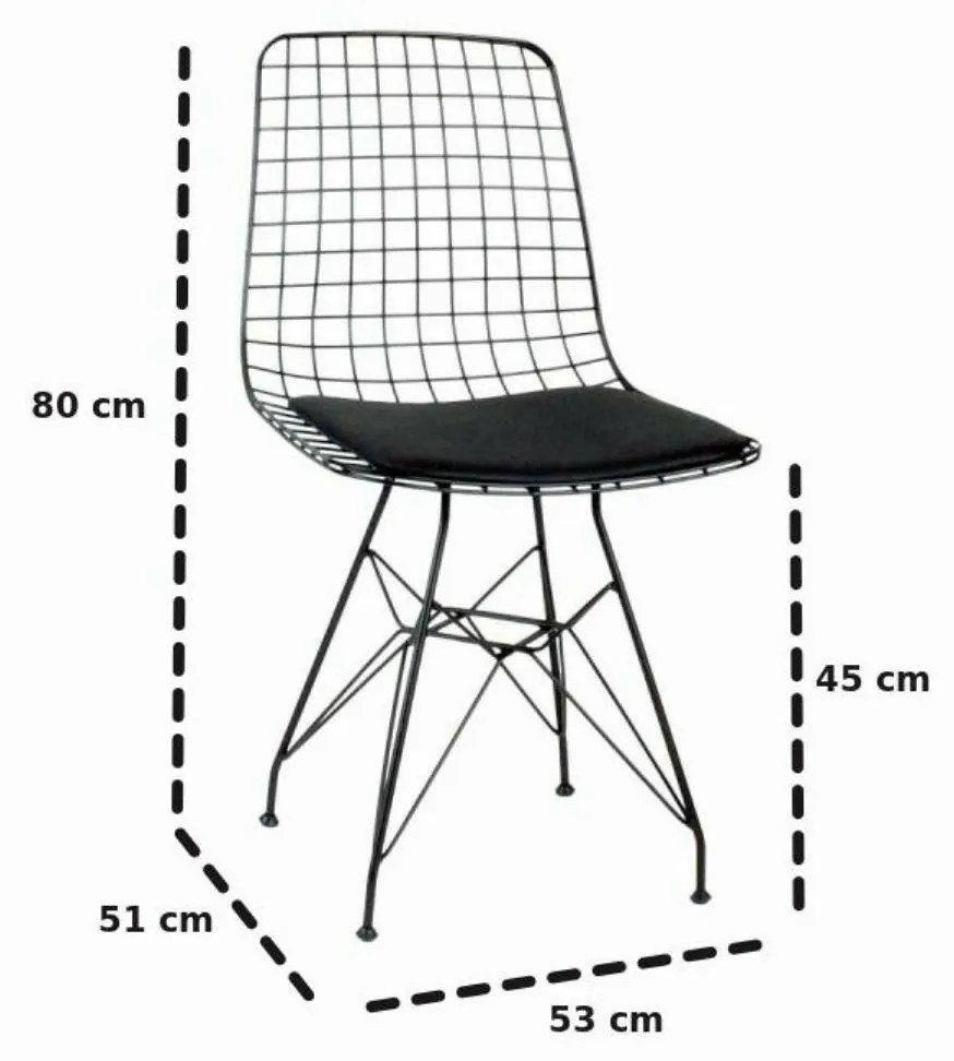 Čierna Stolička Tel Sandalte Tekli HANAH HOME