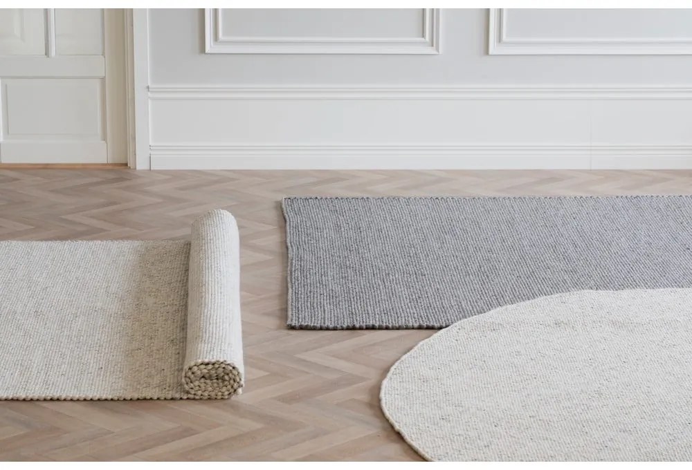 Sivý vlnený koberec 290x200 cm Auckland - Rowico