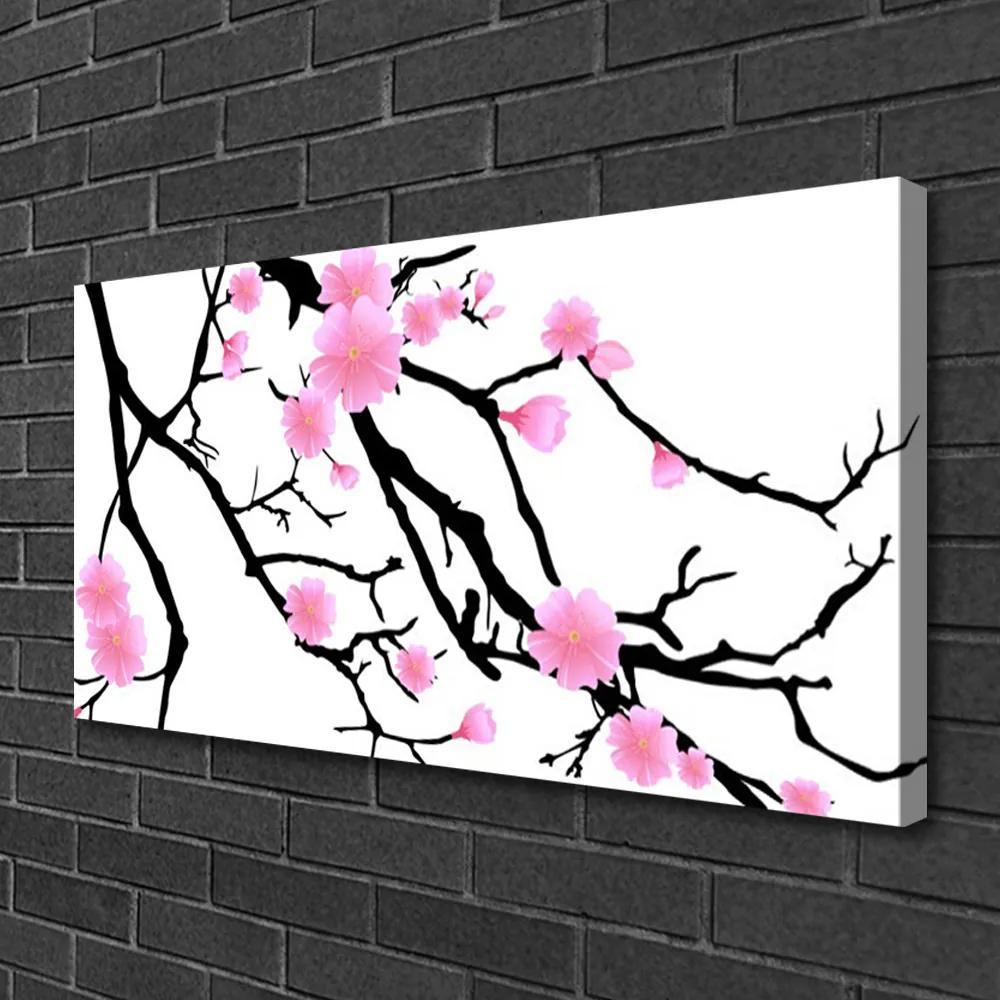 Obraz na plátne Stonky kvety umenie 140x70 cm