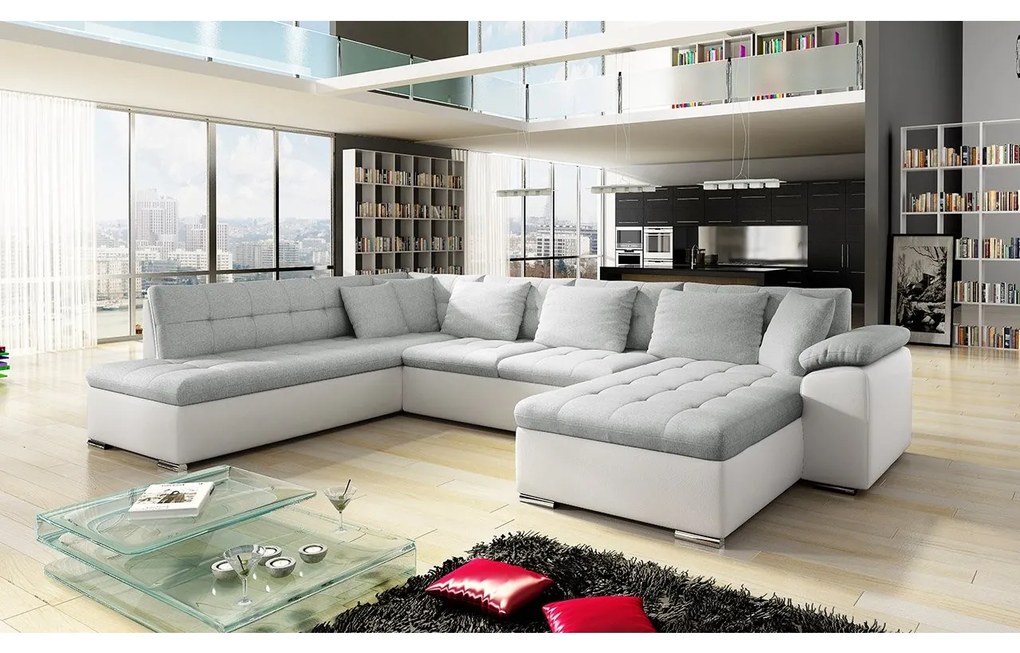 Rohová sedačka Tony s funkciou spania, Dostupné poťahy: Wave 05, Strana: Ľavá - U