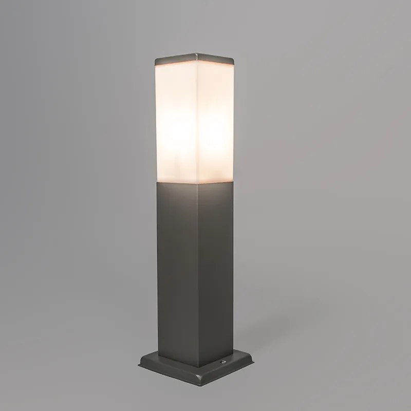 Inteligentná vonkajšia stožiarová lampa tmavosivá 45 cm vrátane Wifi P45 - Malios