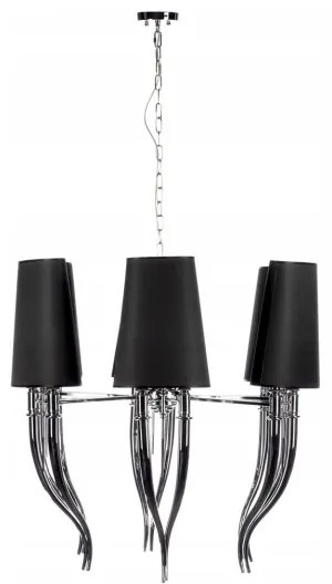 Azzardo AZ1390 - Luster na reťazi DIABLO 12xE14/11W/230V čierna