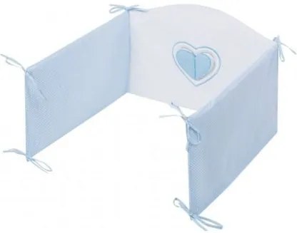 BELISIMA 5-dielne posteľné obliečky Belisima Tri srdcia 100/135 bielo-modré