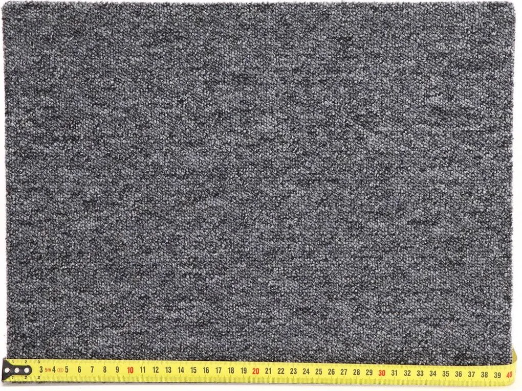 Condor Carpets, Koberec metráž Extreme 76, na mieru, šíře 5m, šedá, ab (mriežka), chodba / predsieň