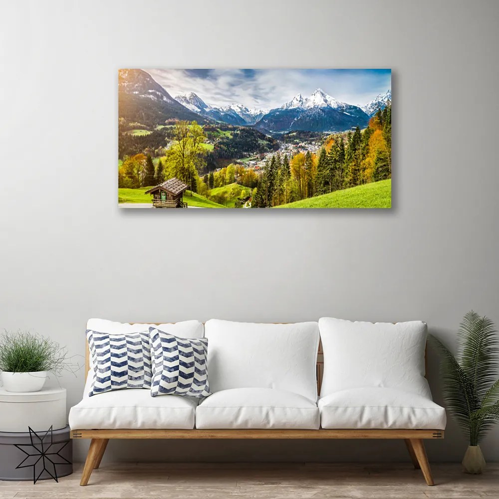 Obraz na plátne Sklenená alpy príroda 140x70 cm