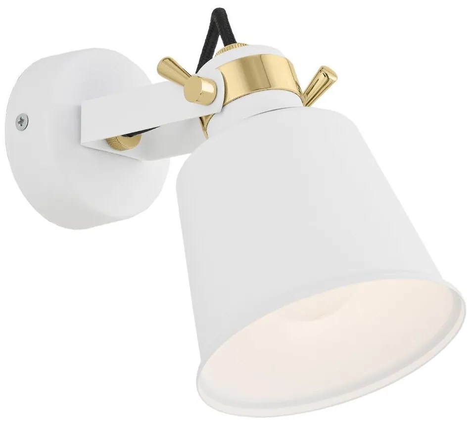 Argon 4160 - Nástenné bodové svietidlo KONGO 1xE27/15W/230V biela AR4160