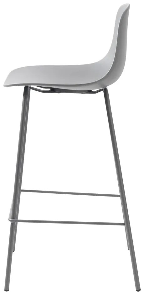 Sivá plastová barová stolička 92,5 cm Whitby – Unique Furniture