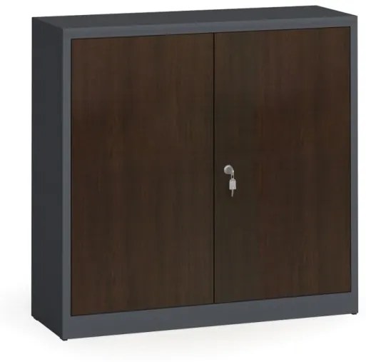 Alfa 3 Zvárané skrine s lamino dverami, 1150 x 1200 x 400 mm, RAL 7016/wenge