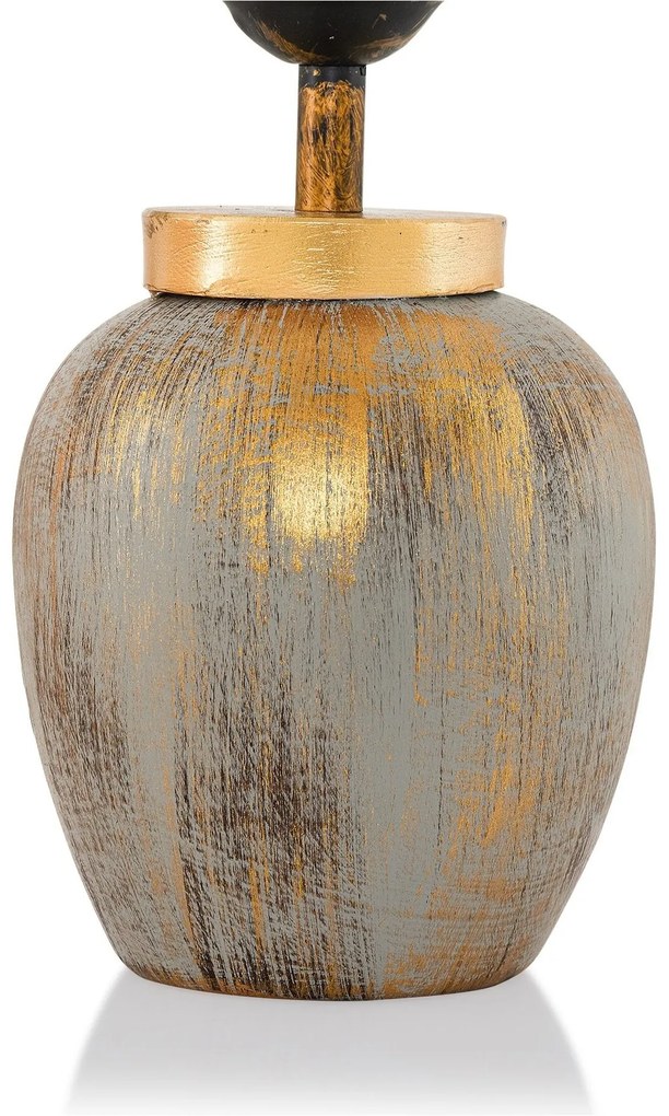 Stolná lampa Casypo krémová/zlatá