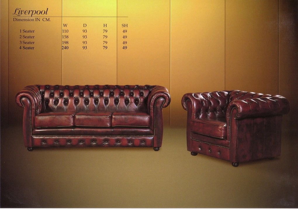 furniture-nabytek.cz - Pohovka Chesterfield dvoumístná