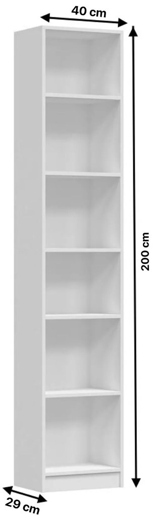 Vitrína PAPHOS 40 cm III biela