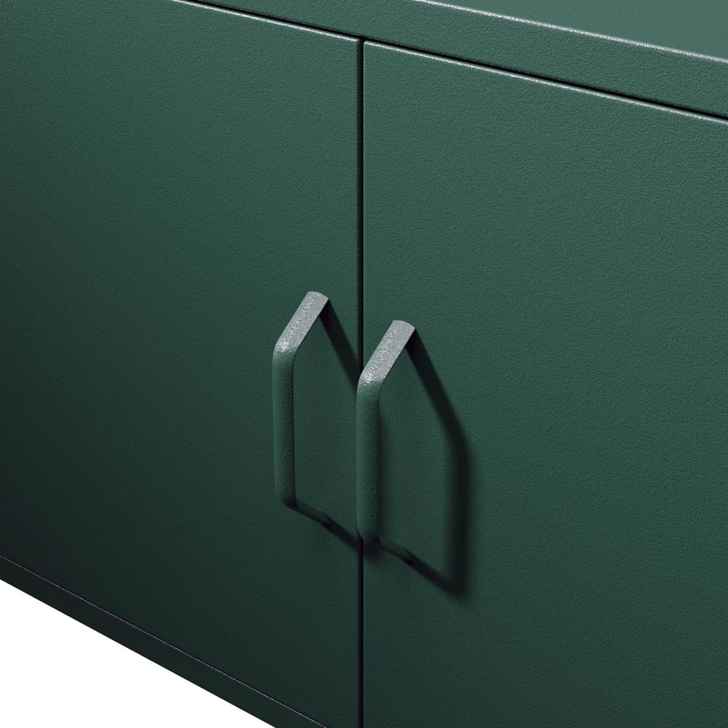 TV stolík na nožičkách ROSA, 1150 x 595 x 400 mm, Modern: fľaškovo zelená farba