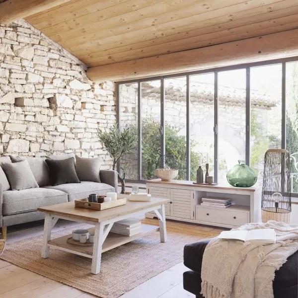 Atmosphera - Stolná lampa ANEA 1xE27/40W/230V ratan