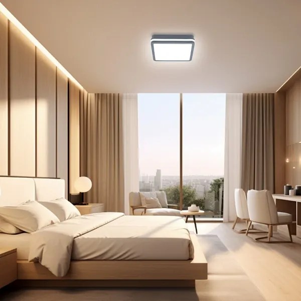 Brilagi - LED Vonkajšie svietidlo so senzorom BENE LED/24W/230V 26x26 cm IP54