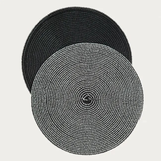 Podložka pod tanier LANDO čierna 761584 (2 ks)