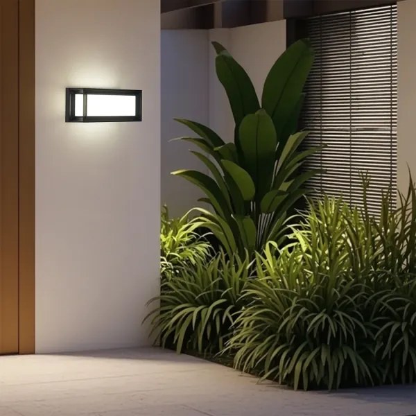 Brilagi - LED Vonkajšie nástenné svietidlo s pohybovým senzorom PARKER LED/12W/230V čierne IP44