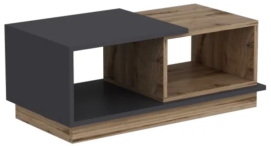 Konferenčný stolík CONSEPT 36x90 cm hnedá/šedá