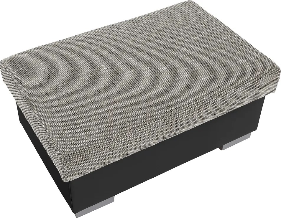 Taburetka T4 - sivá (Berlin 01) / čierna (Soft 11)